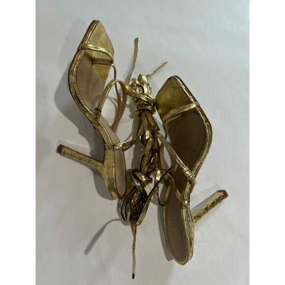 Schutz Krist Sandals in Ouro - Picture 6 of 7